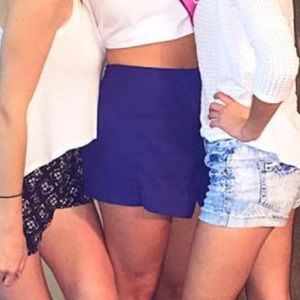 Navy Skort